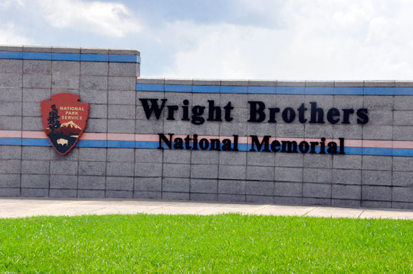Wright Brothers National Memorial entry wall